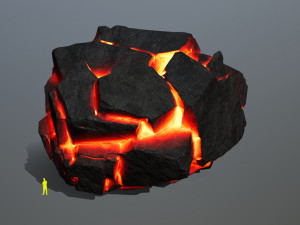 Lava rocks Model 3D
