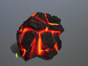 Lava rocks Model 3D