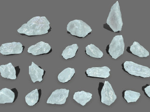 Ice rocks 3D Model