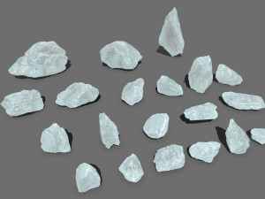 Ice rocks Modelo 3D