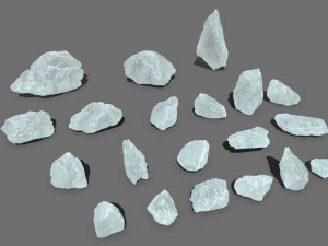 Ice rocks 3D Model