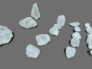 Ice rocks 3D Model
