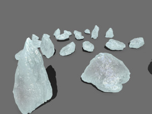 Ice rocks Modelo 3D
