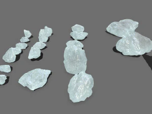 Ice rocks 3D Model