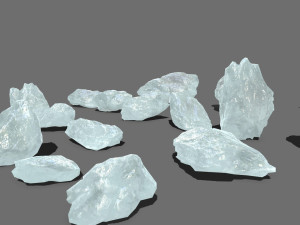 Ice rocks Modelo 3D