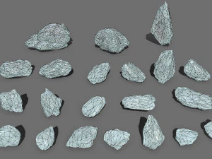 Ice rocks 3D Model