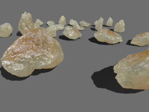 Ice rocks 3D Model
