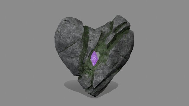 Broken Heart Model 3D .c4d .max .obj .3ds .fbx .stl .blend 