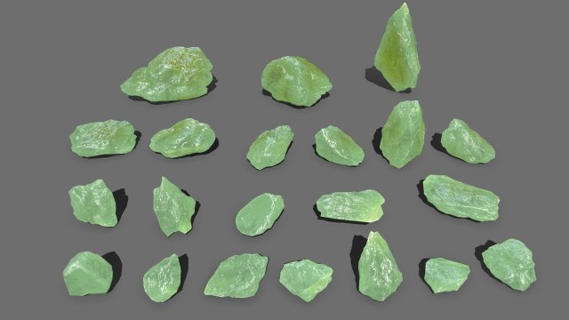 Ice rocks 3D 模型 .c4d .max .obj .3ds .fbx .stl .blend 
