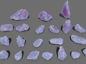 Crystal rocks 3Dモデル