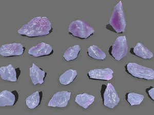 Crystal rocks 3D Model