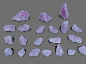 Crystal rocks 3D Model