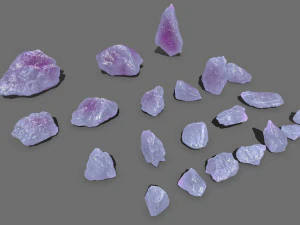 Crystal rocks 3D Model