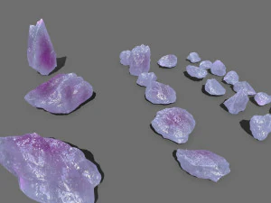 Crystal rocks 3D Model