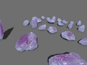 Crystal rocks 3D Model