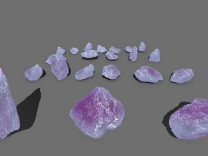Crystal rocks 3D Model