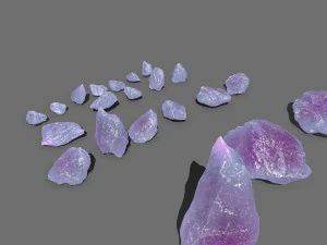 Crystal rocks 3D Model
