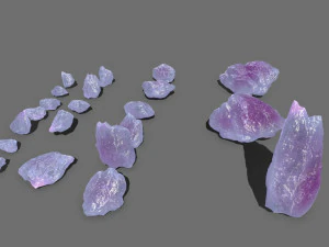 Crystal rocks 3D Model