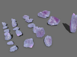 Crystal rocks 3D Model