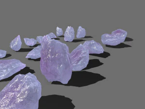 Crystal rocks 3D Model