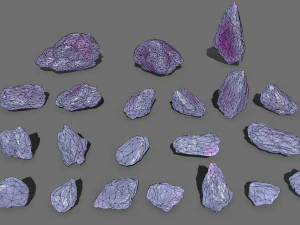 Crystal rocks 3D Model