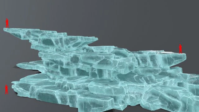 Ice rocks 3D Model .c4d .max .obj .3ds .fbx .stl .blend 