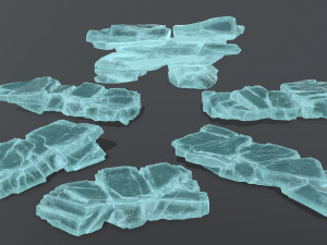 Ice rocks 3D Модель