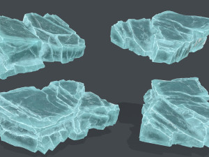 Ice rocks 3D Модель