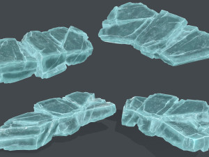 Ice rocks 3D Модель