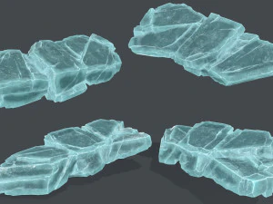 Ice rocks 3D Model