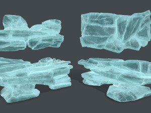 Ice rocks 3D Модель