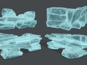 Ice rocks 3D Model