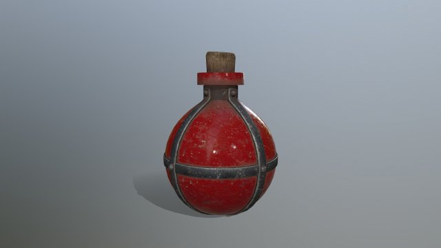 Potion bottle 3D मॉडल .c4d .max .obj .3ds .fbx .stl .blend 