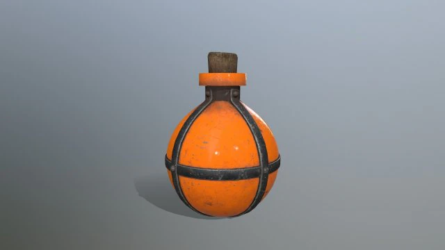 Potion bottle 3D Model .c4d .max .obj .3ds .fbx .stl .blend 