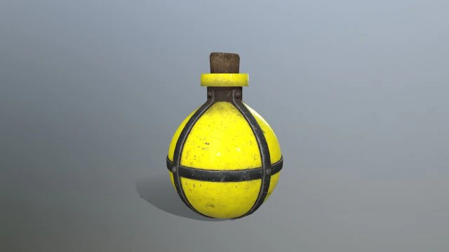 Potion bottle 3D Model .c4d .max .obj .3ds .fbx .stl .blend 