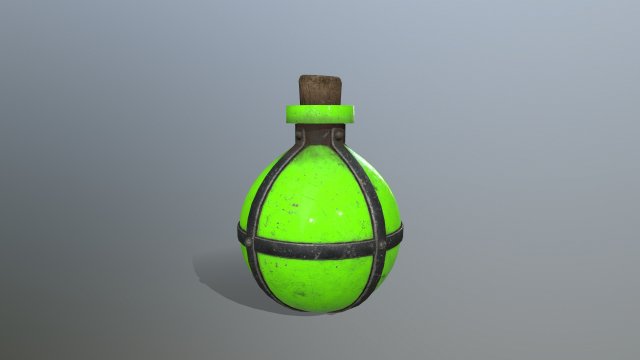 Potion bottle Modelo 3D .c4d .max .obj .3ds .fbx .stl .blend 