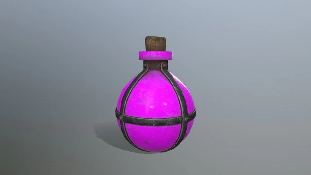 Bottiglia di pozione Modello 3D .c4d .max .obj .3ds .fbx .stl .blend 