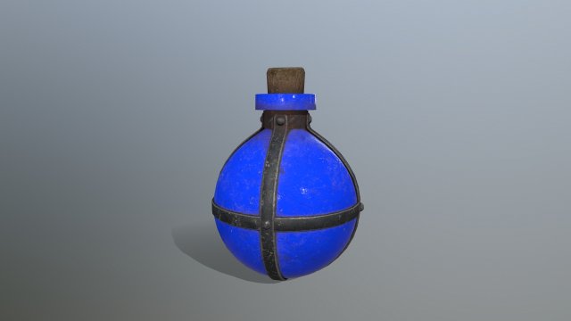 Potion bottle 3D मॉडल .c4d .max .obj .3ds .fbx .stl .blend 