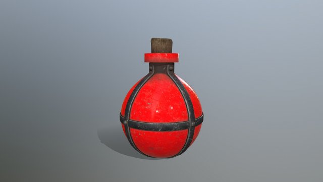 Potion bottle 3D-Modell .c4d .max .obj .3ds .fbx .stl .blend 