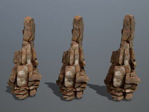 Desert rocks 3D 模型