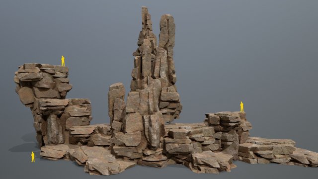 Desert rocks Modelo 3D .c4d .max .obj .3ds .fbx .stl .blend 