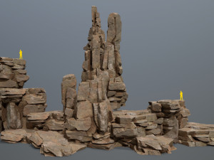 Desert rocks 3D Model