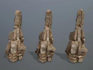 Desert rocks 3D Model