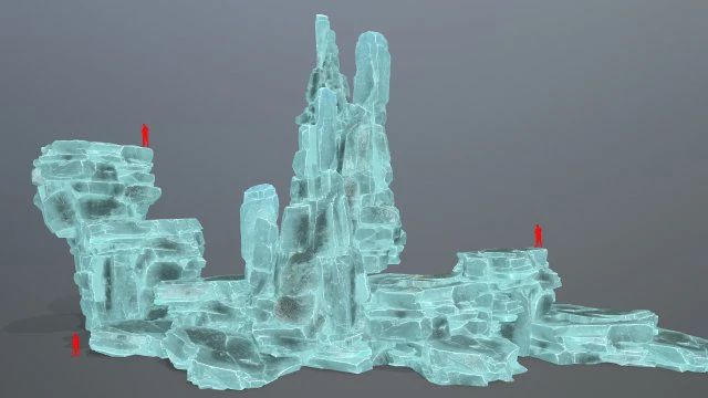 Rocce di ghiaccio Modello 3D .c4d .max .obj .3ds .fbx .stl .blend 