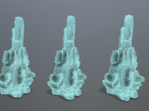 Ice rocks Modello 3D