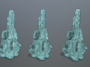 Ice rocks Modello 3D