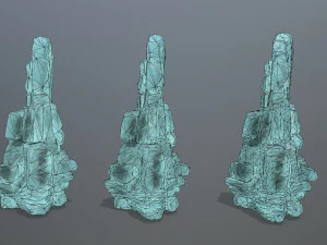 Rocce di ghiaccio Modello 3D