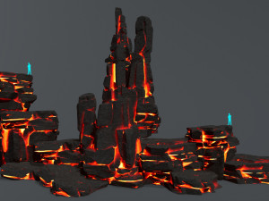 Lava rocks Modèle 3D