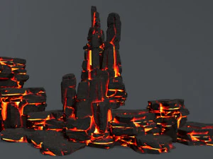 Lava rocks 3D Model
