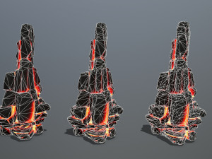 Lava rocks 3D Model